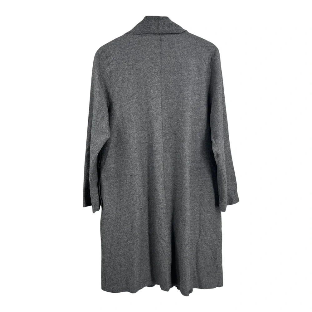 Factelier Coatigan Made in Japan Grey Cardigan Duster‎ Open Front One Size